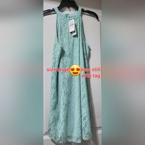 Speechless dress size Large, lace overlay